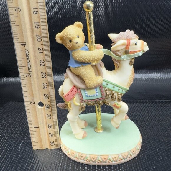 1999 Cherished Teddie Enesco Carousel Bear Figurine Resin Figure Jerrod VTG - Picture 4 of 9
